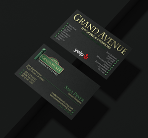 Business Card Design by Verified artistry (Design garden) for Grand Avenue Flooring & Interiors | Design: #28664007