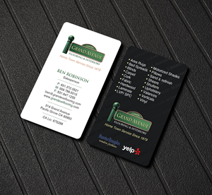 Business Card Design by Creations Box 2015 for Grand Avenue Flooring & Interiors | Design: #28660303