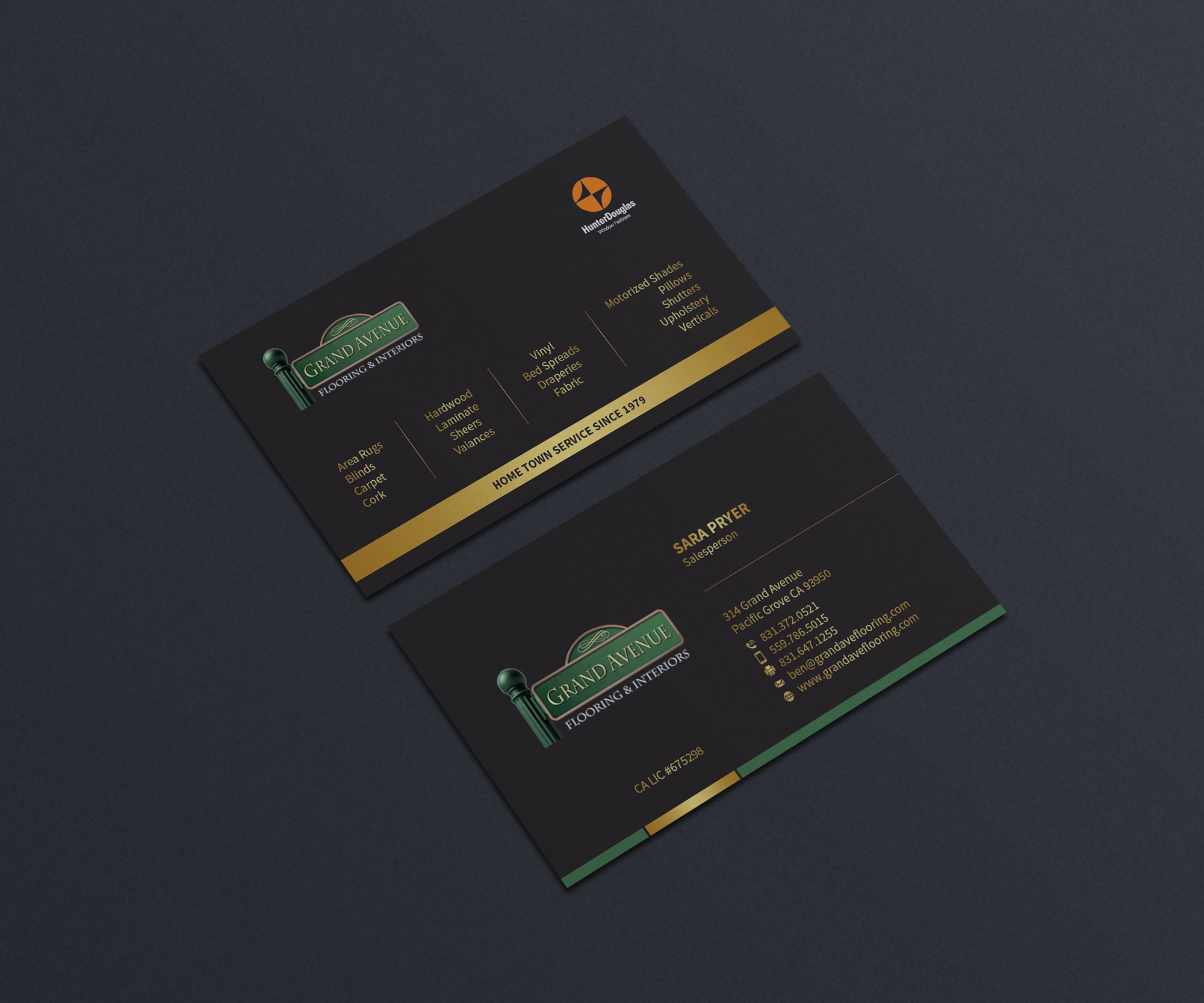Business Card Design by OxonoArt for Grand Avenue Flooring & Interiors | Design #28686089
