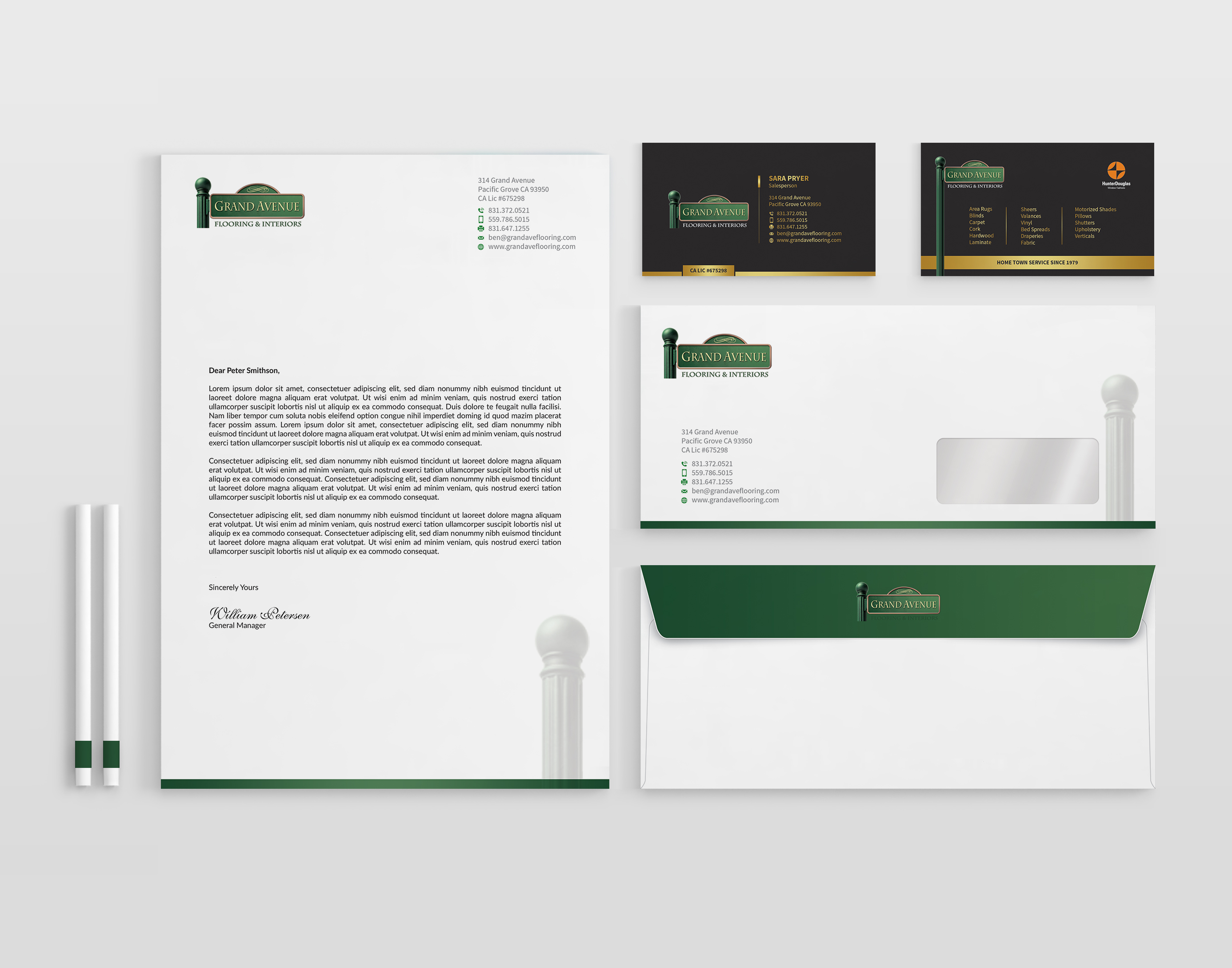 Business Card Design by OxonoArt for Grand Avenue Flooring & Interiors | Design #28694362