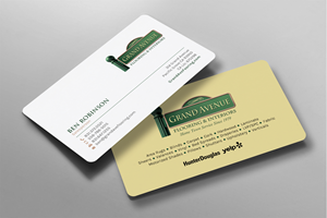 Business Card Design by chandrayaan.creative for Grand Avenue Flooring & Interiors | Design: #28655655