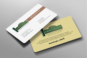 Business Card Design by chandrayaan.creative for Grand Avenue Flooring & Interiors | Design: #28655662