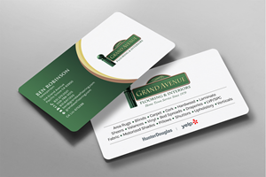 Business Card Design by chandrayaan.creative for Grand Avenue Flooring & Interiors | Design: #28659810