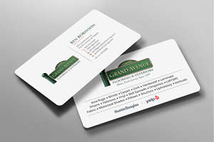 Business Card Design by chandrayaan.creative for Grand Avenue Flooring & Interiors | Design: #28659811