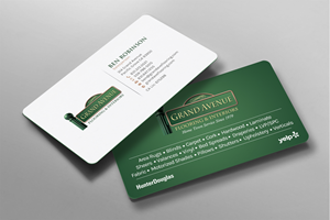 Business Card Design by chandrayaan.creative for Grand Avenue Flooring & Interiors | Design: #28659932