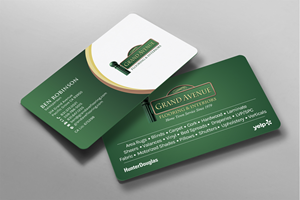 Business Card Design by chandrayaan.creative for Grand Avenue Flooring & Interiors | Design: #28659946