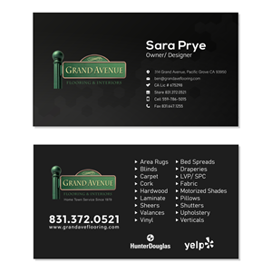 Business Card Design by davidsantacruz7 for Grand Avenue Flooring & Interiors | Design: #28657947