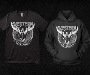 Western Alliance Skull Logo | T-Shirt-Design von Milton Bhowmik