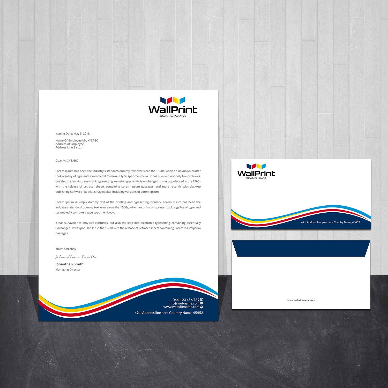 Stationery Design by Creations Box 2015 for this project | Design #28661594