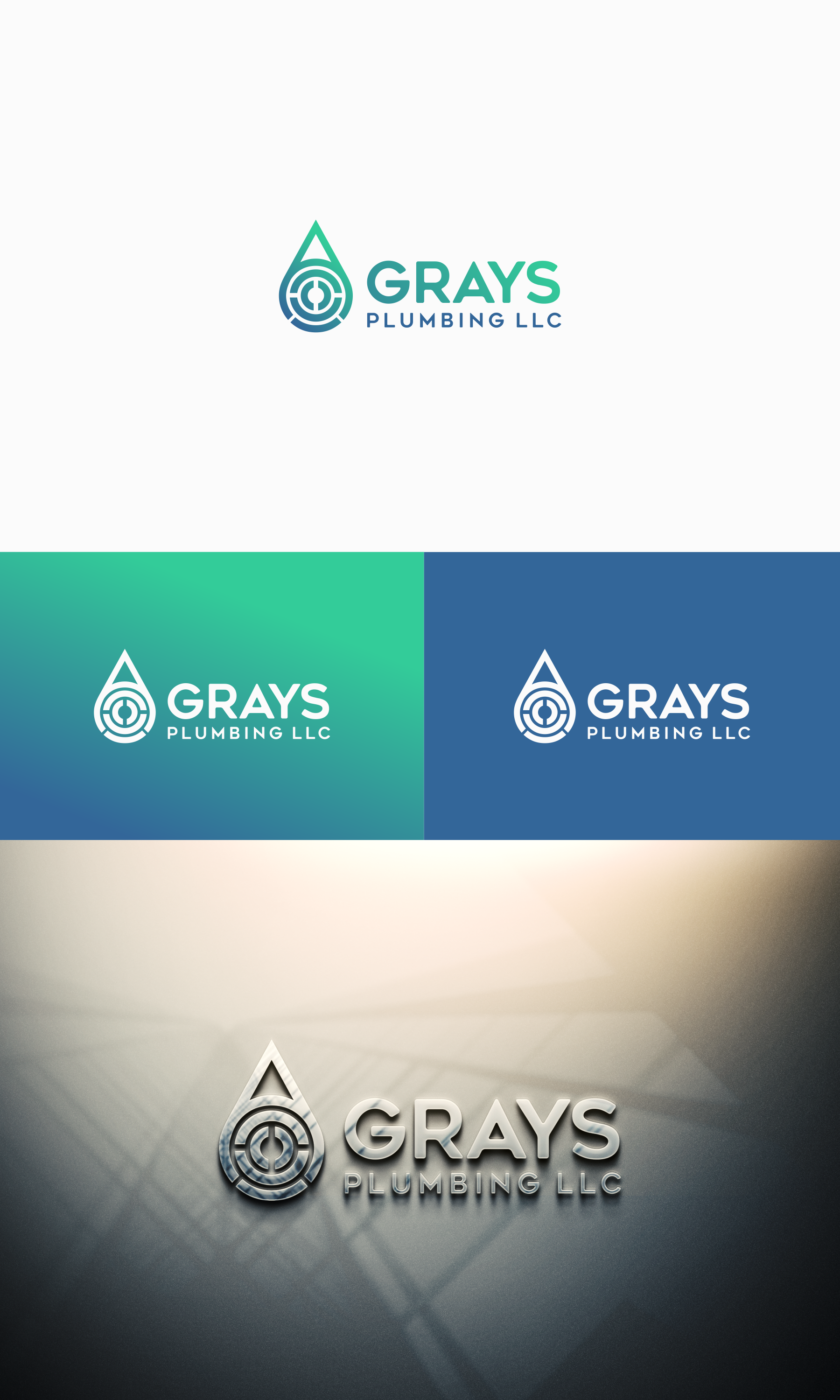 Logo Design by RICKY.T for Grays Plumbing LLC  | Design #28673034