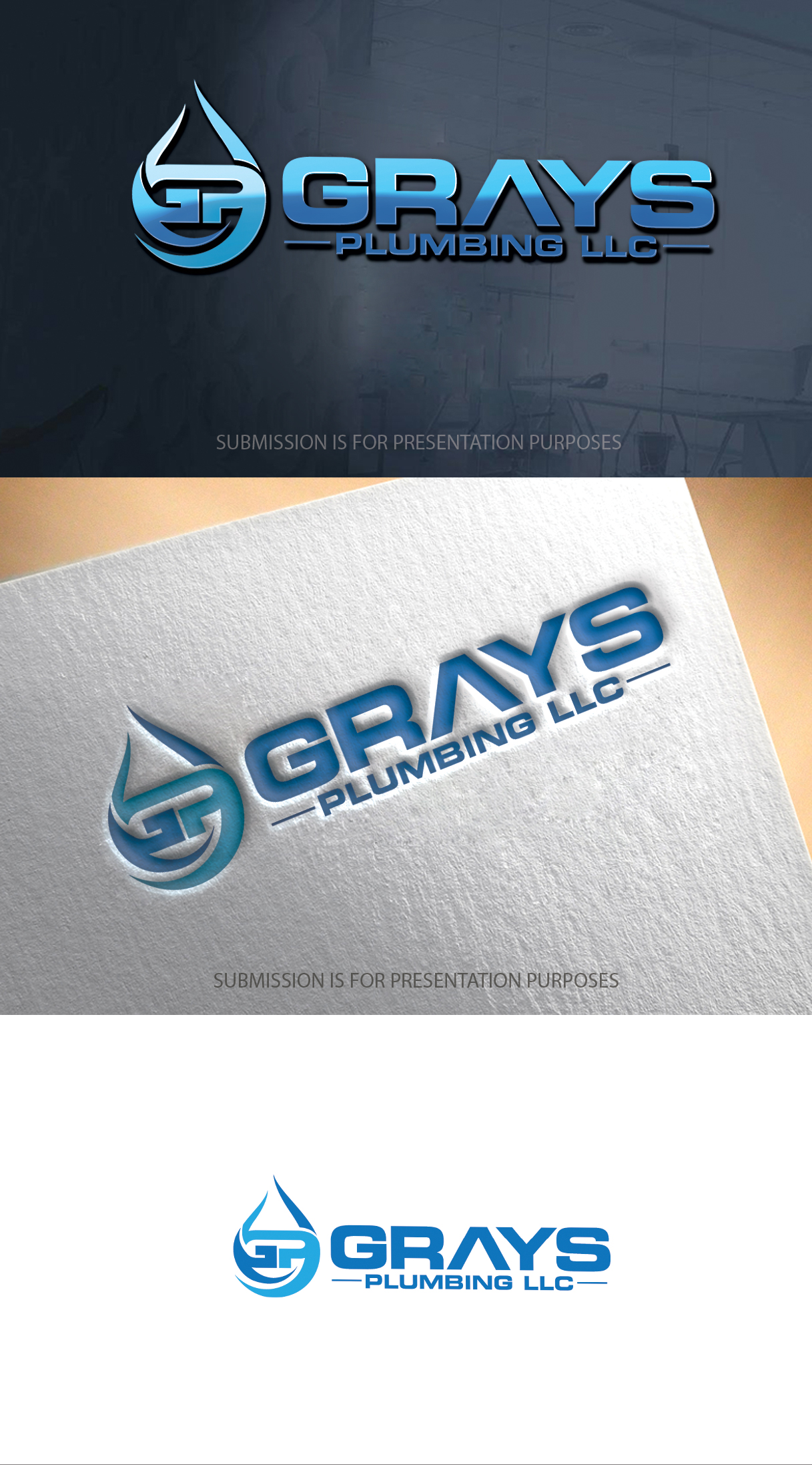 Logo Design by graphicevolution for Grays Plumbing LLC  | Design #28656104