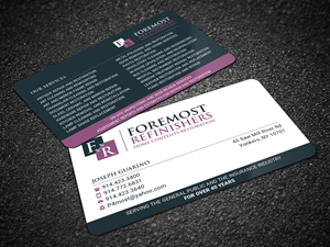 Business Card Design by Sandaruwan for Foremost Refinishers | Design #28664300