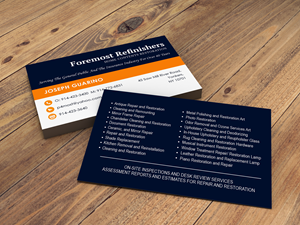 Business Card Design by Shey93 for Foremost Refinishers | Design: #28666078