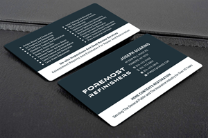 Business Card Design by Creative Moon Design for Foremost Refinishers | Design: #28663264