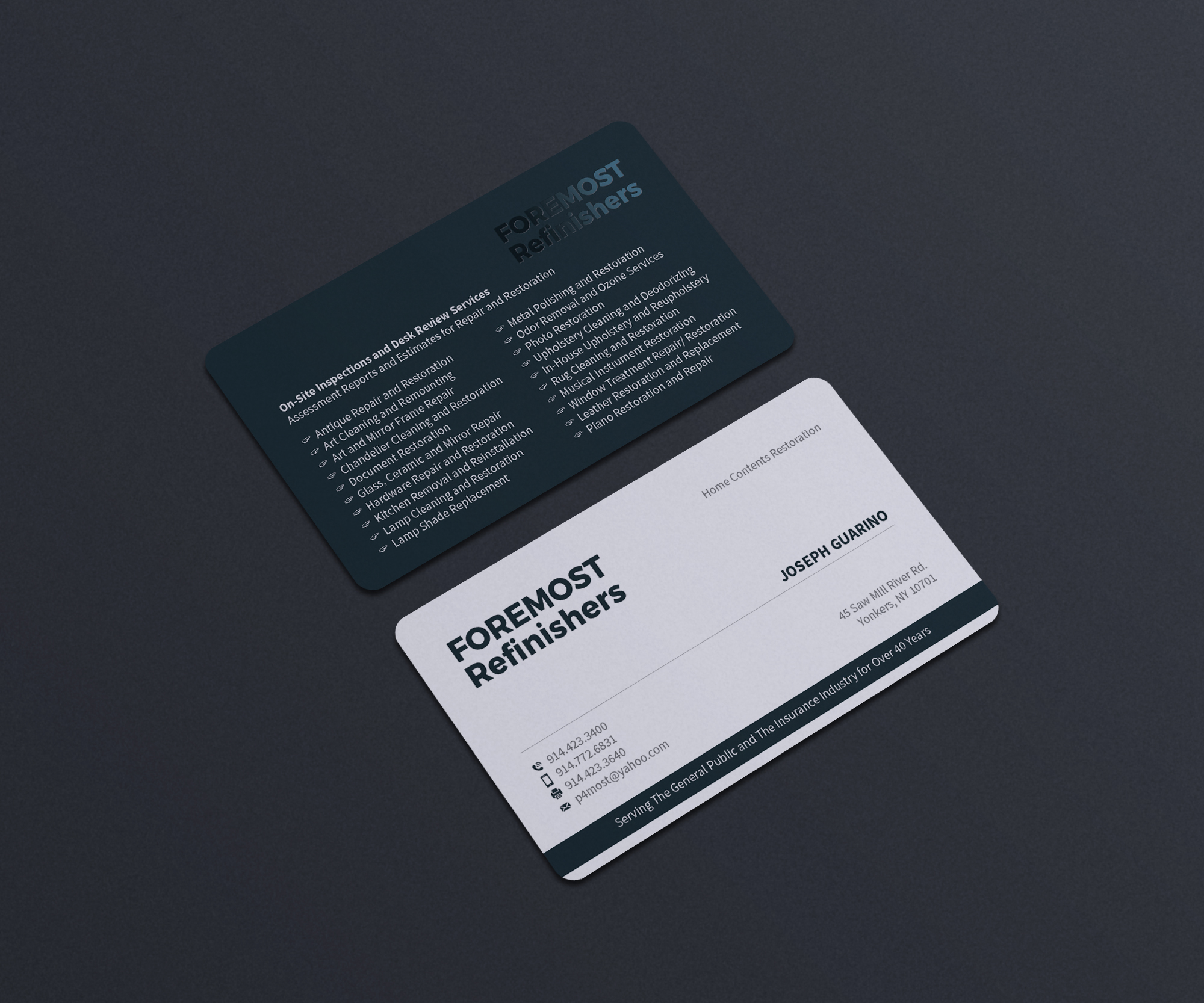 Business Card Design by OxonoArt for Foremost Refinishers | Design #28672662