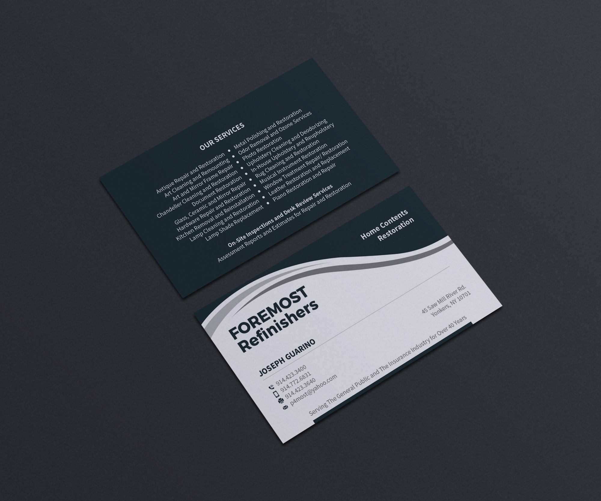 Business Card Design by OxonoArt for Foremost Refinishers | Design #28679999