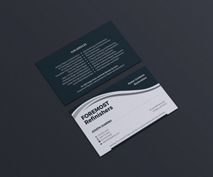 Business Card Design by OxonoArt for Foremost Refinishers | Design: #28679999