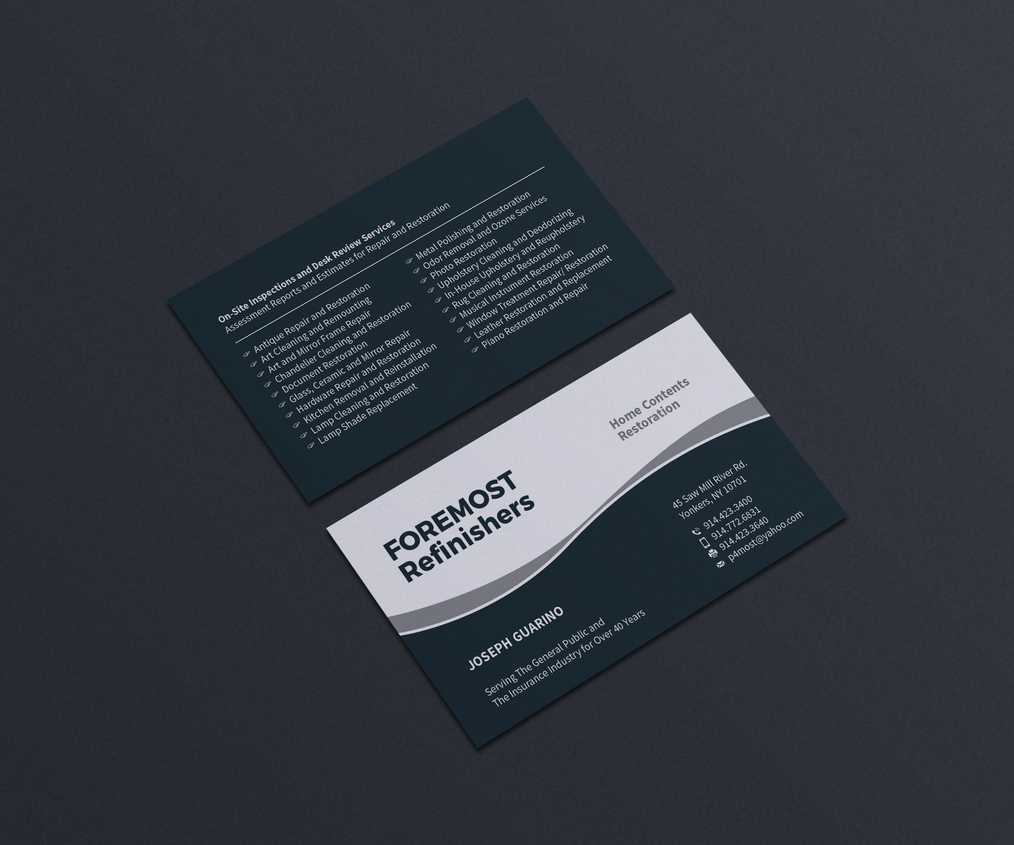 Business Card Design by OxonoArt for Foremost Refinishers | Design #28680022