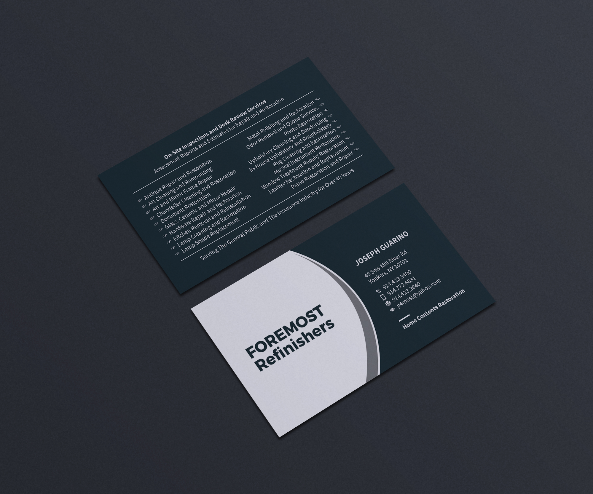 Business Card Design by OxonoArt for Foremost Refinishers | Design #28680124