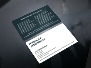 Business Card Design by Tripti Ranjan Gain for Foremost Refinishers | Design: #28660656