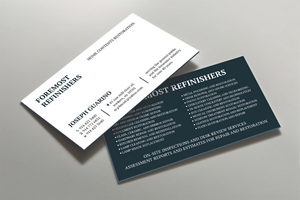 Design de Carte de Visite par Tripti Ranjan Gain pour Foremost Refinishers | Design : #28660665