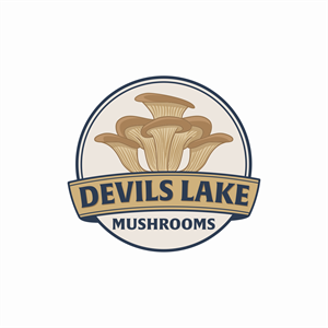 Devils Lake Mushrooms/ Producer of exquisite gourmet mushrooms. | Diseño de Logo por design.picnic