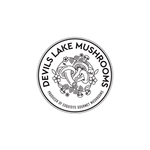 Devils Lake Mushrooms/ Producer of exquisite gourmet mushrooms. | Logo Design by Raylene Johnston