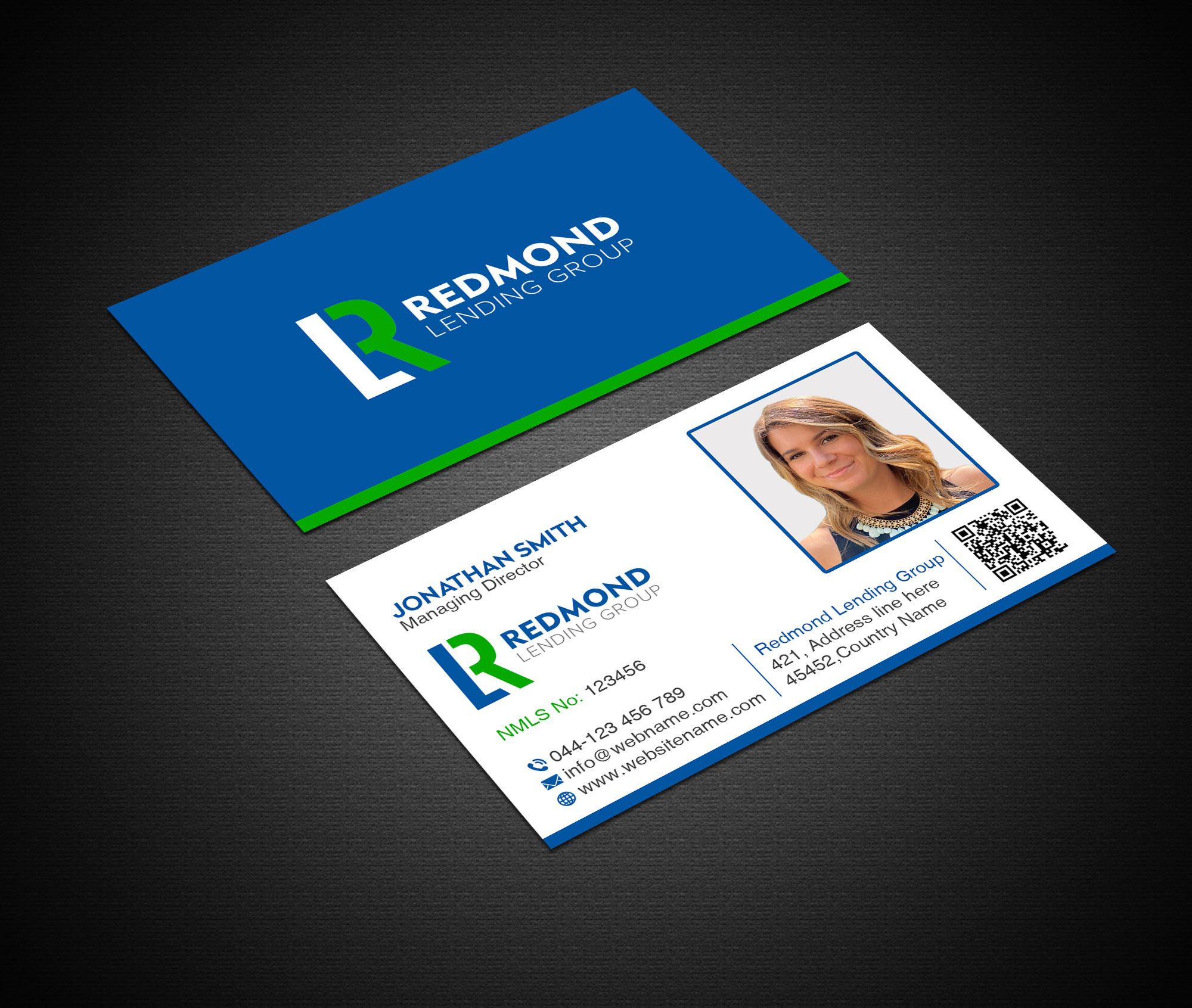 Business Card Design by Creations Box 2015 for Redmond Lending Group | Design #28666340