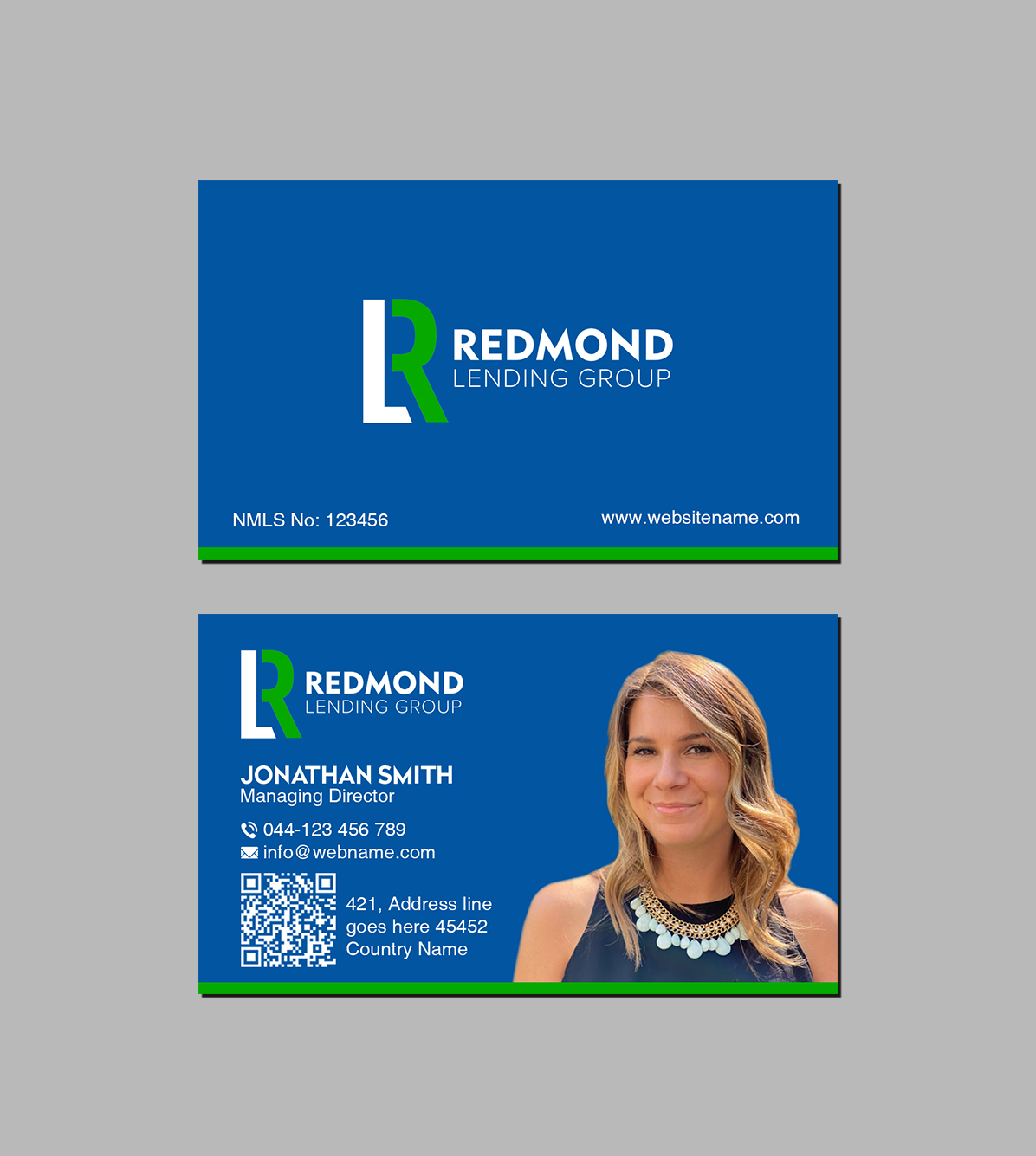 Business Card Design by Creations Box 2015 for Redmond Lending Group | Design #28669687