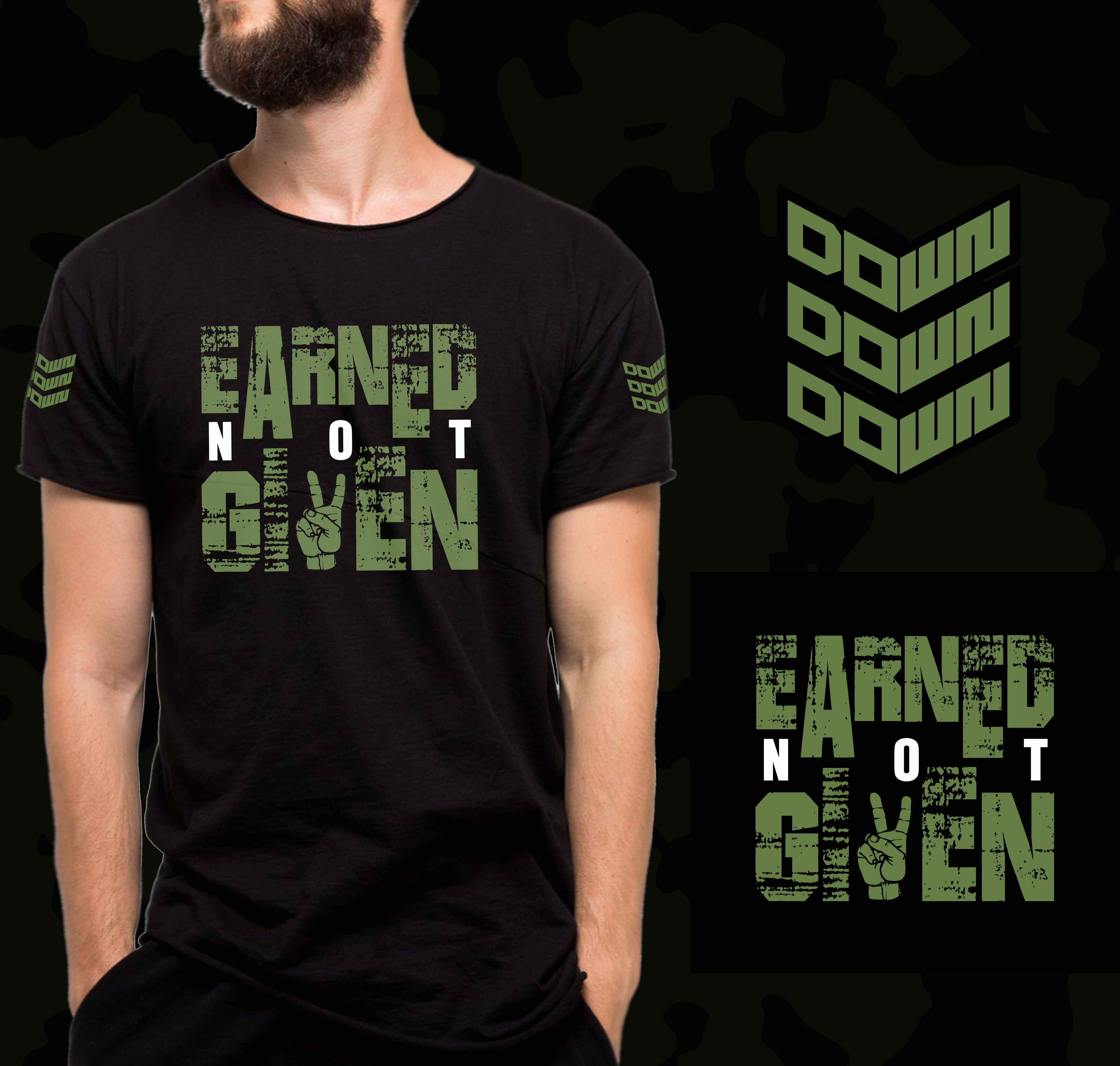 T-shirt Design by Graphic Storm for DOWN APPAREL | Design #28670576