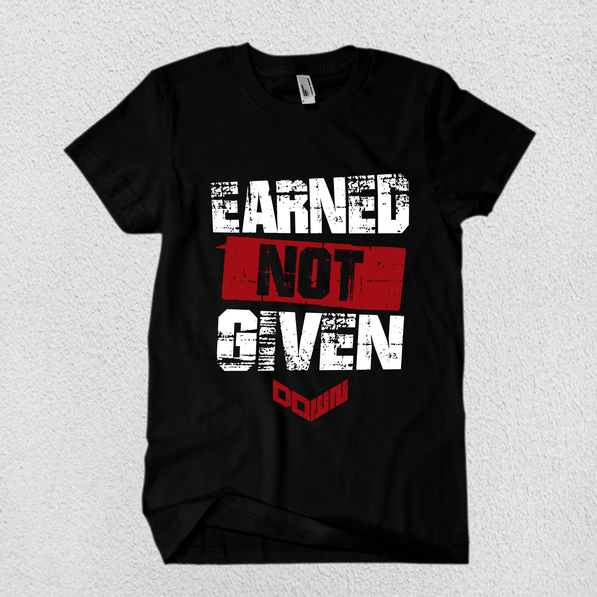 T-Shirt-Design von Rheanza für DOWN APPAREL | Design #28686868