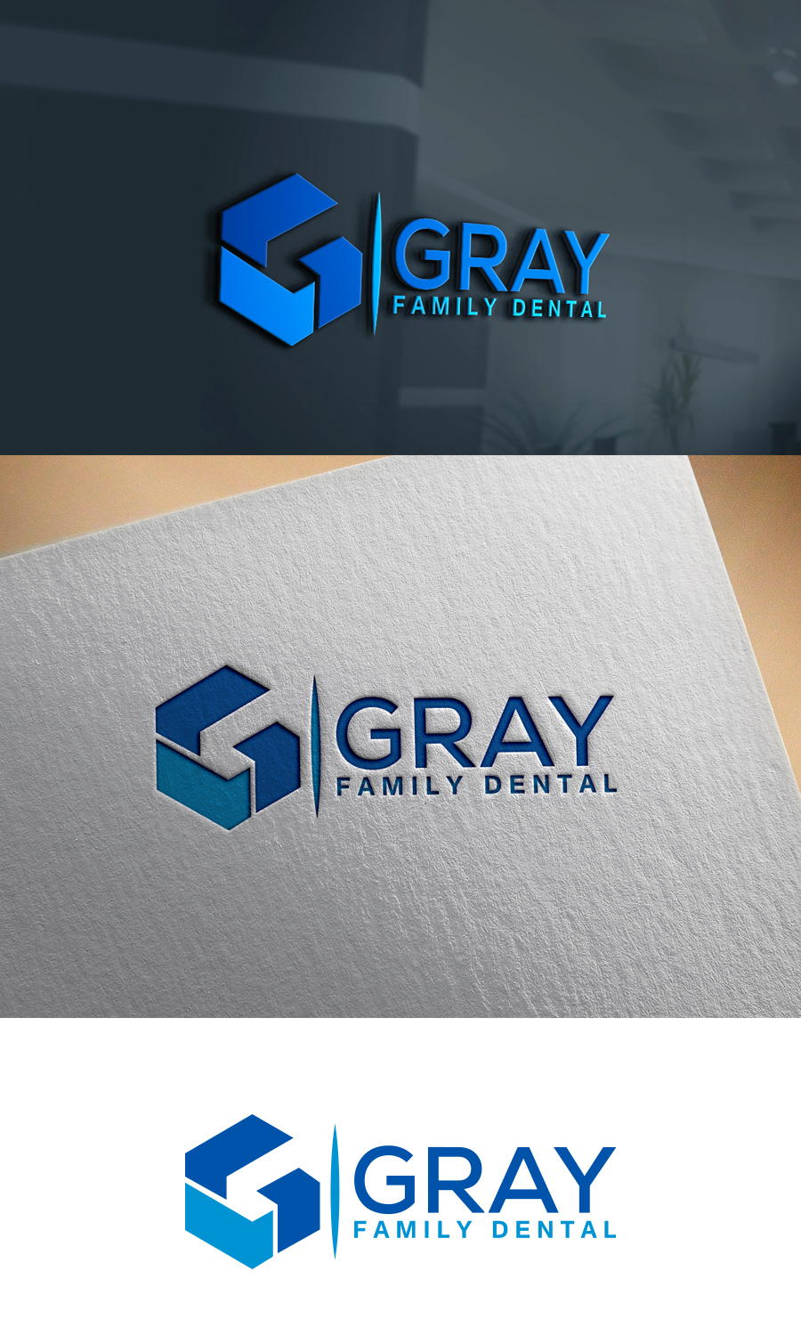 Logo Design by mahapara for Gray Family Dental | Design #28662002