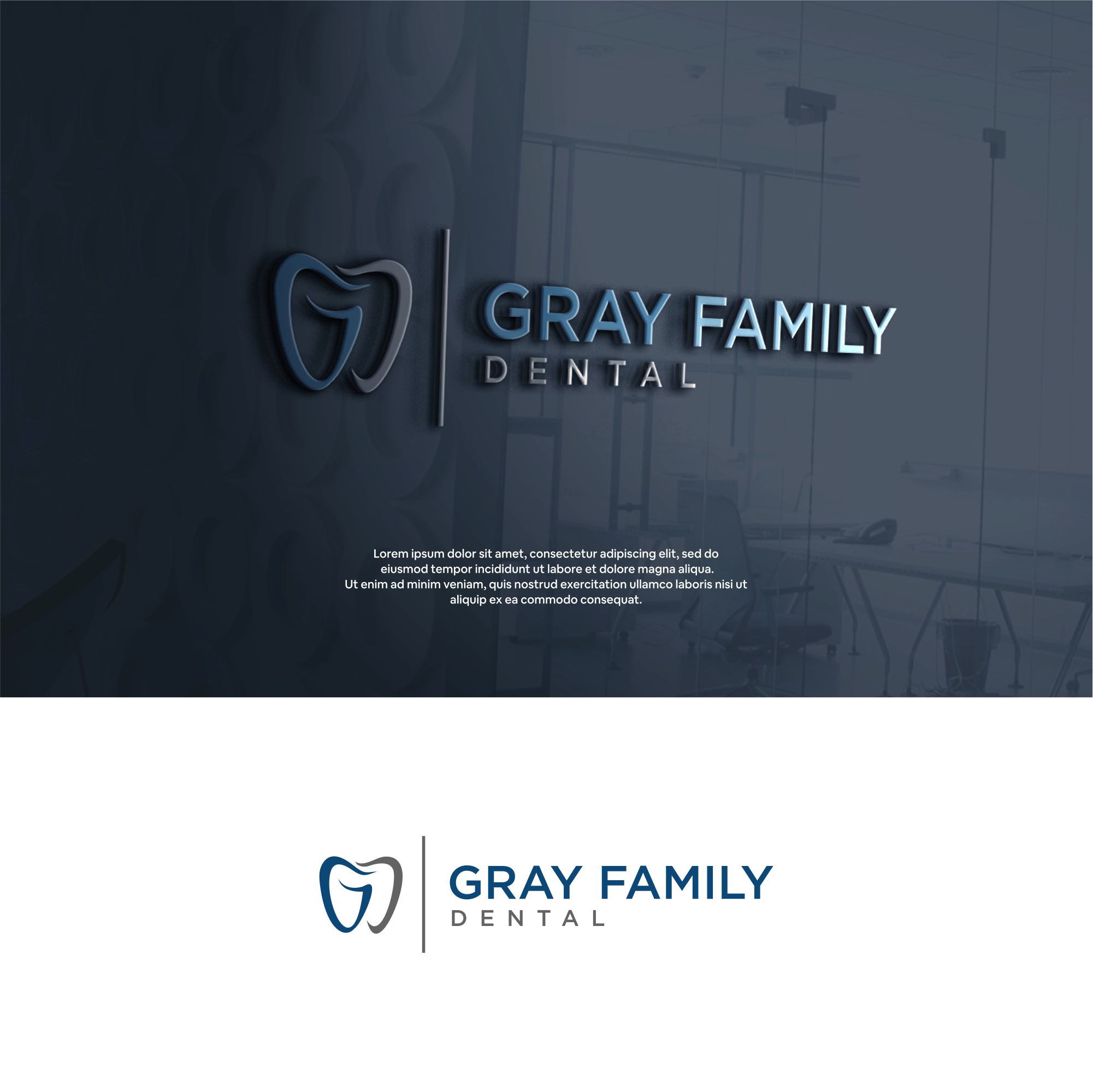 Logo-Design von DesignFirst für Gray Family Dental | Design #28661075