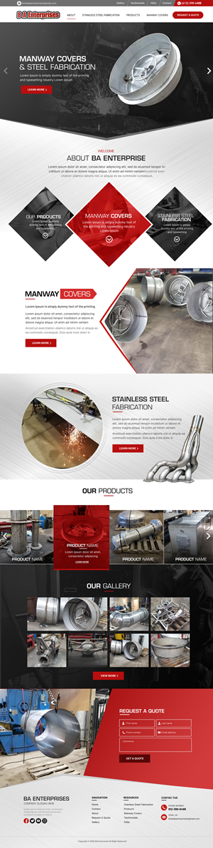 Web Design by Blue Sparrow for WebDuck Designs | Design: #28664959