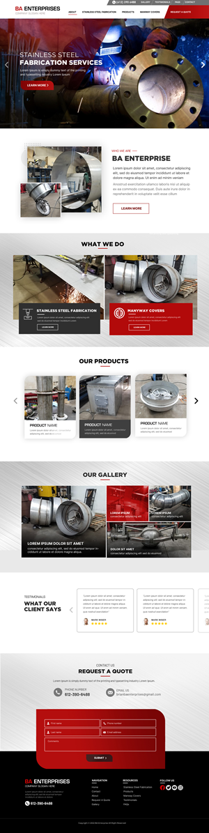 Web Design by Blue Sparrow for WebDuck Designs | Design: #28665749
