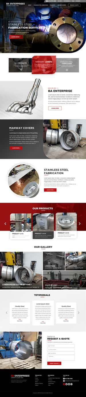 Web Design by Blue Sparrow for WebDuck Designs | Design: #28665818