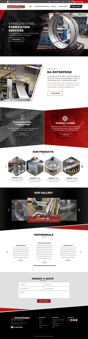 Web Design by Blue Sparrow for WebDuck Designs | Design: #28665894