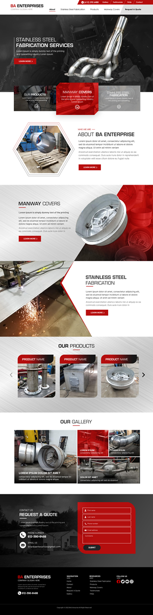 Web Design by Blue Sparrow for WebDuck Designs | Design: #28665953