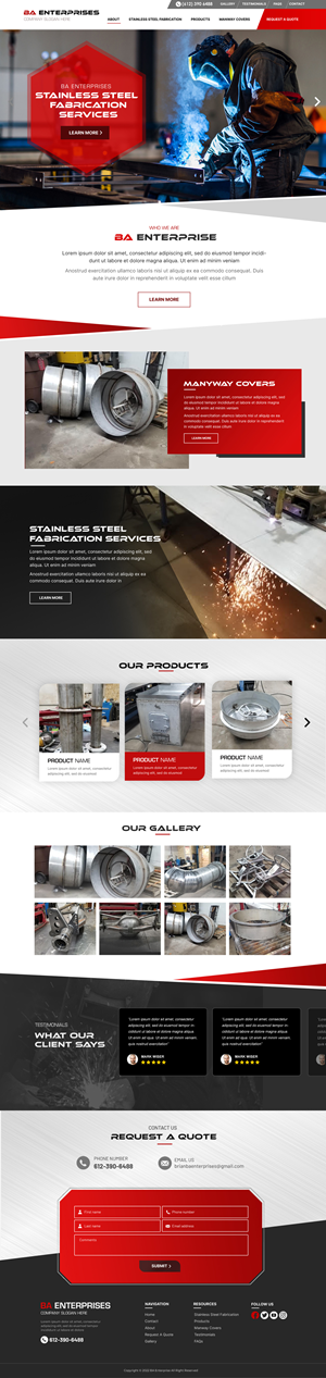 Web Design by Blue Sparrow for WebDuck Designs | Design: #28666050