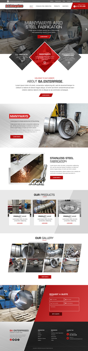 Web Design by Blue Sparrow for WebDuck Designs | Design: #28695353