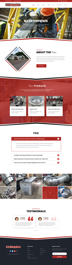 Web-Design von Ahmad Ghani 2 für WebDuck Designs | Design #28668532