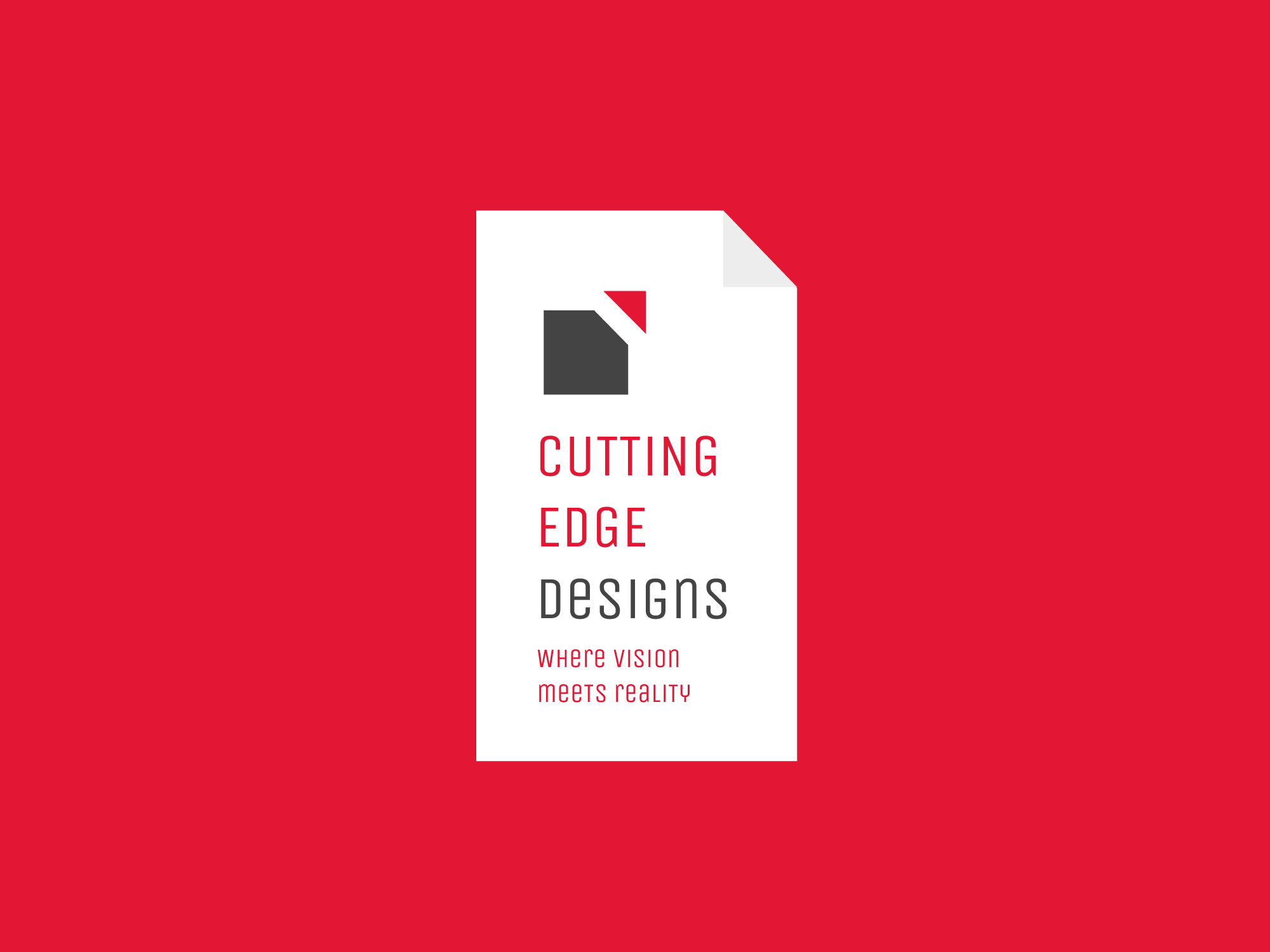 Design de Logo par JCstudio pour Cutting Edge Designs, Co. | Design #28687730