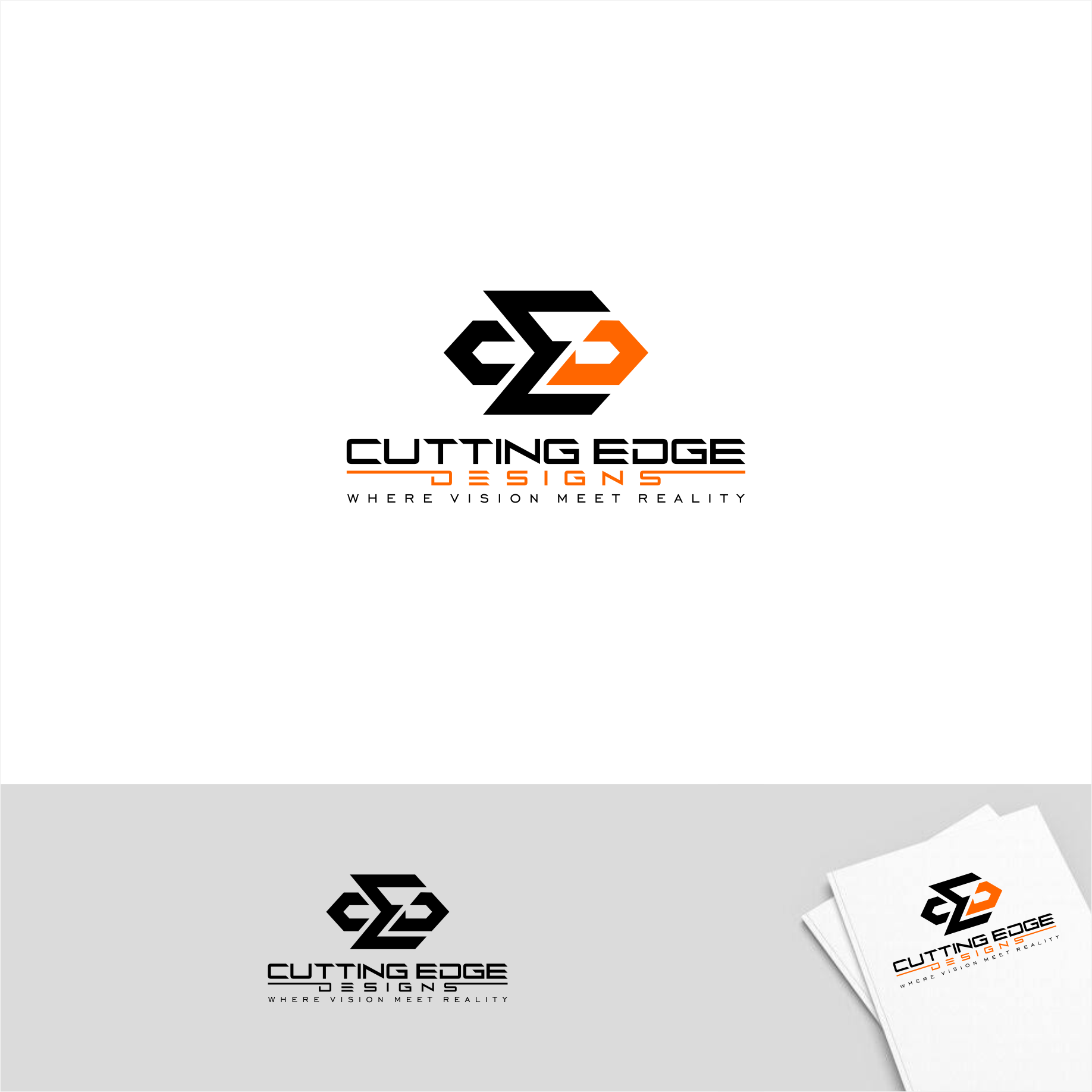 Logo Design by Arham Hidayat for Cutting Edge Designs, Co. | Design #28679223