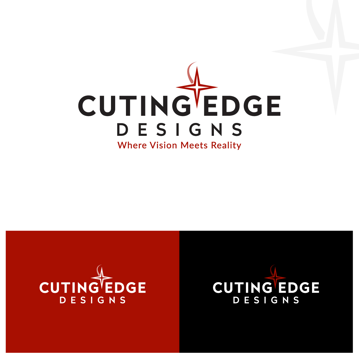 Logo Design by anonrotide for Cutting Edge Designs, Co. | Design #28699851