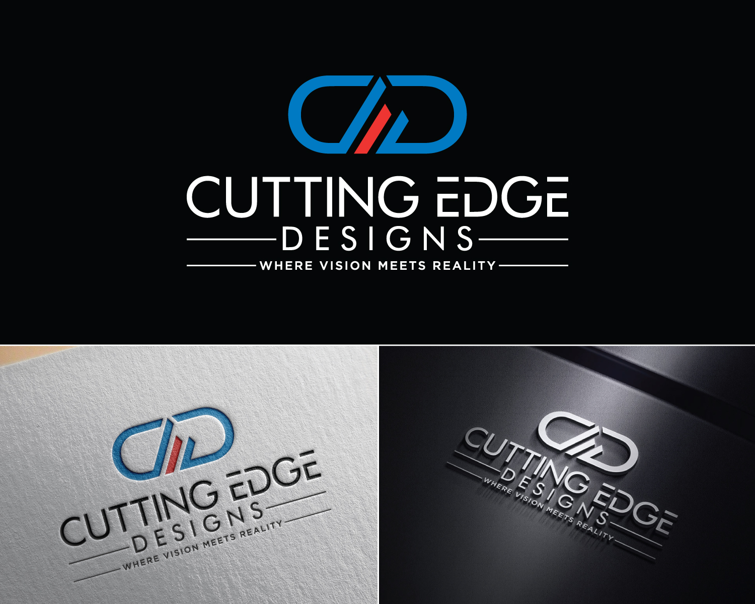 Logo Design by Atec for Cutting Edge Designs, Co. | Design #28672437