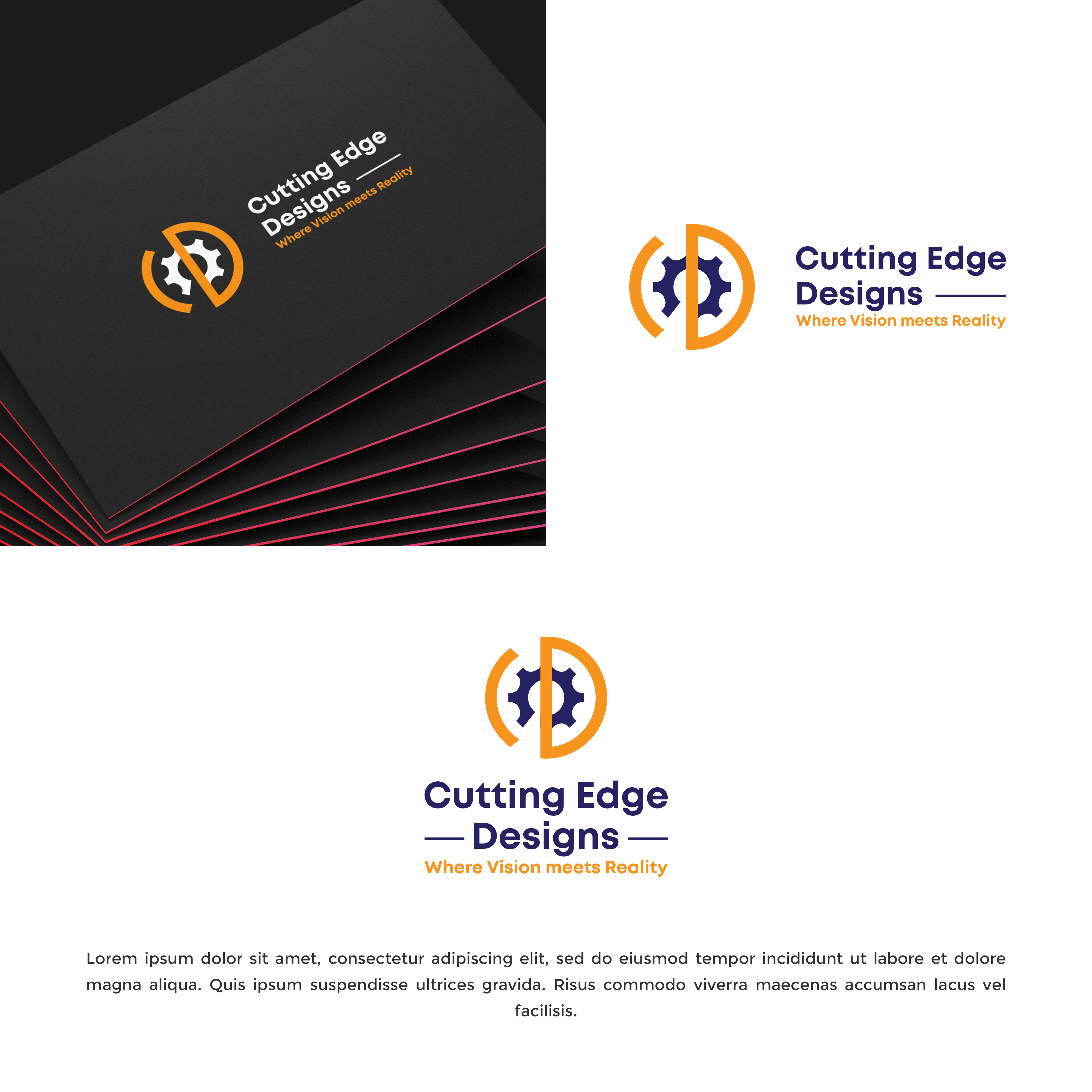 Logo Design by vramar.roy for Cutting Edge Designs, Co. | Design #28670400