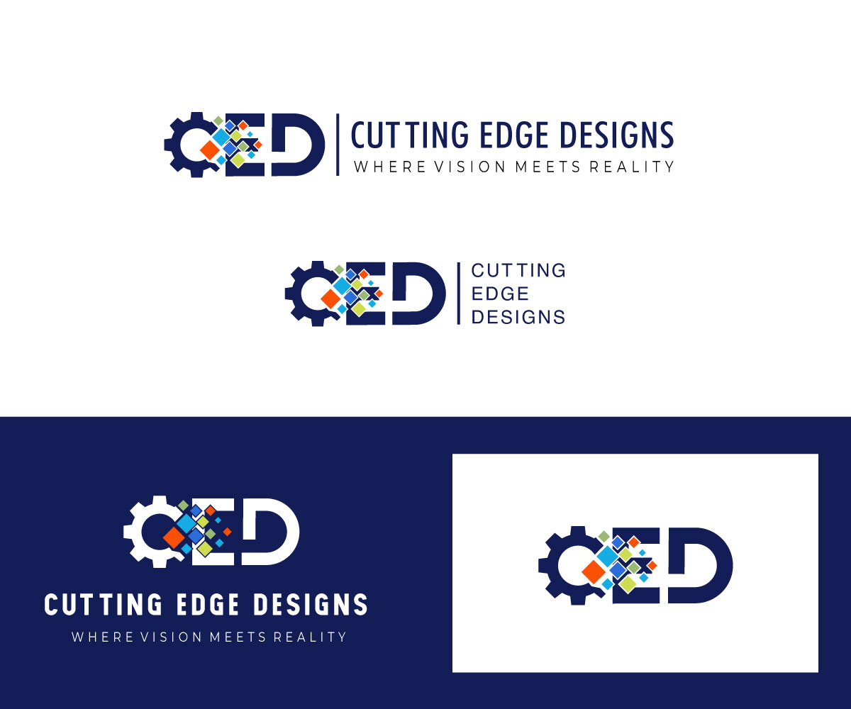 Logo Design by CreativeFeather for Cutting Edge Designs, Co. | Design #28694484