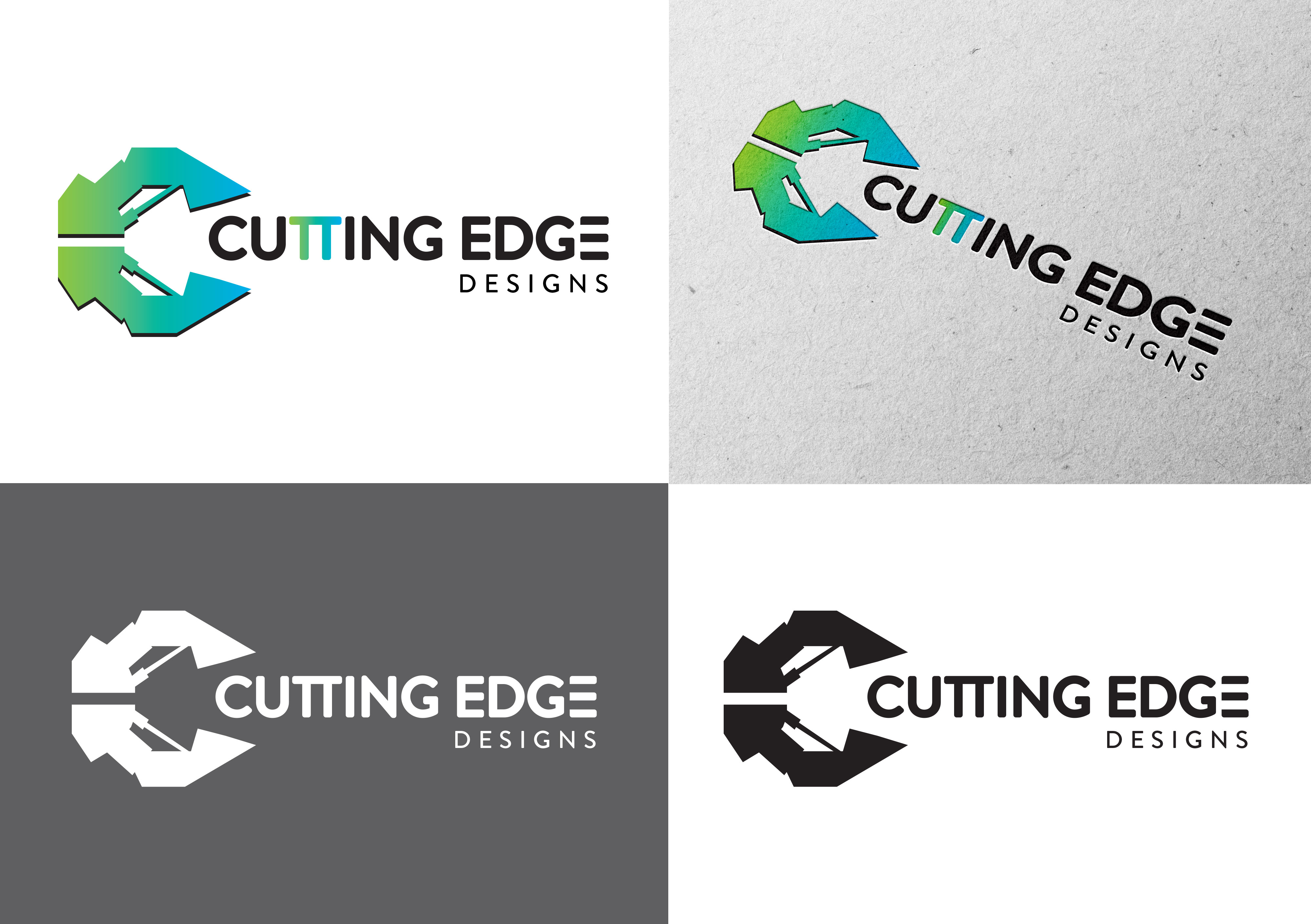 Logo Design by vanepog for Cutting Edge Designs, Co. | Design #28675330