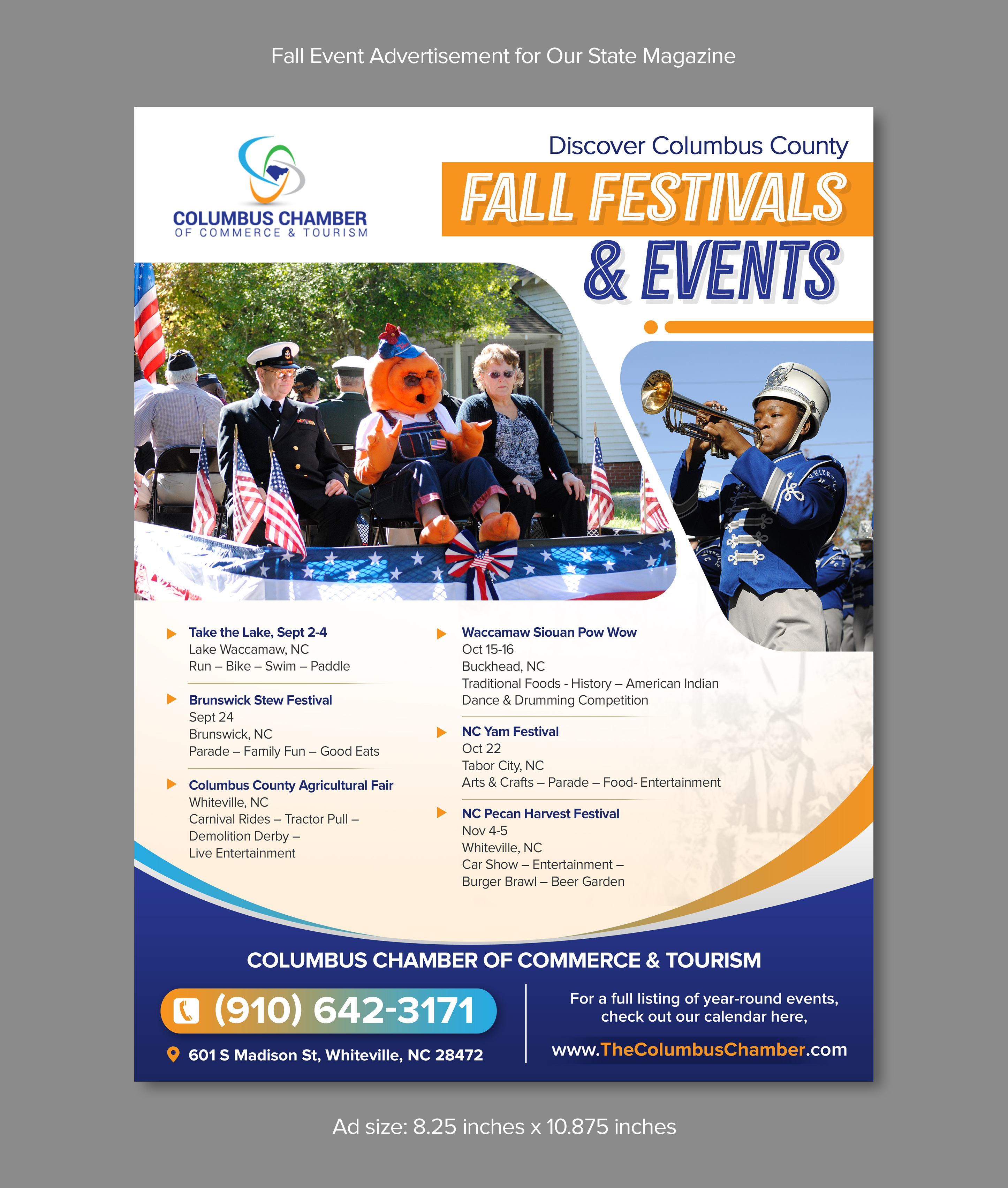 Advertisement Design by ARTOGRAPHY for Columbus Chamber of Commerce and Tourism | Design #28676699