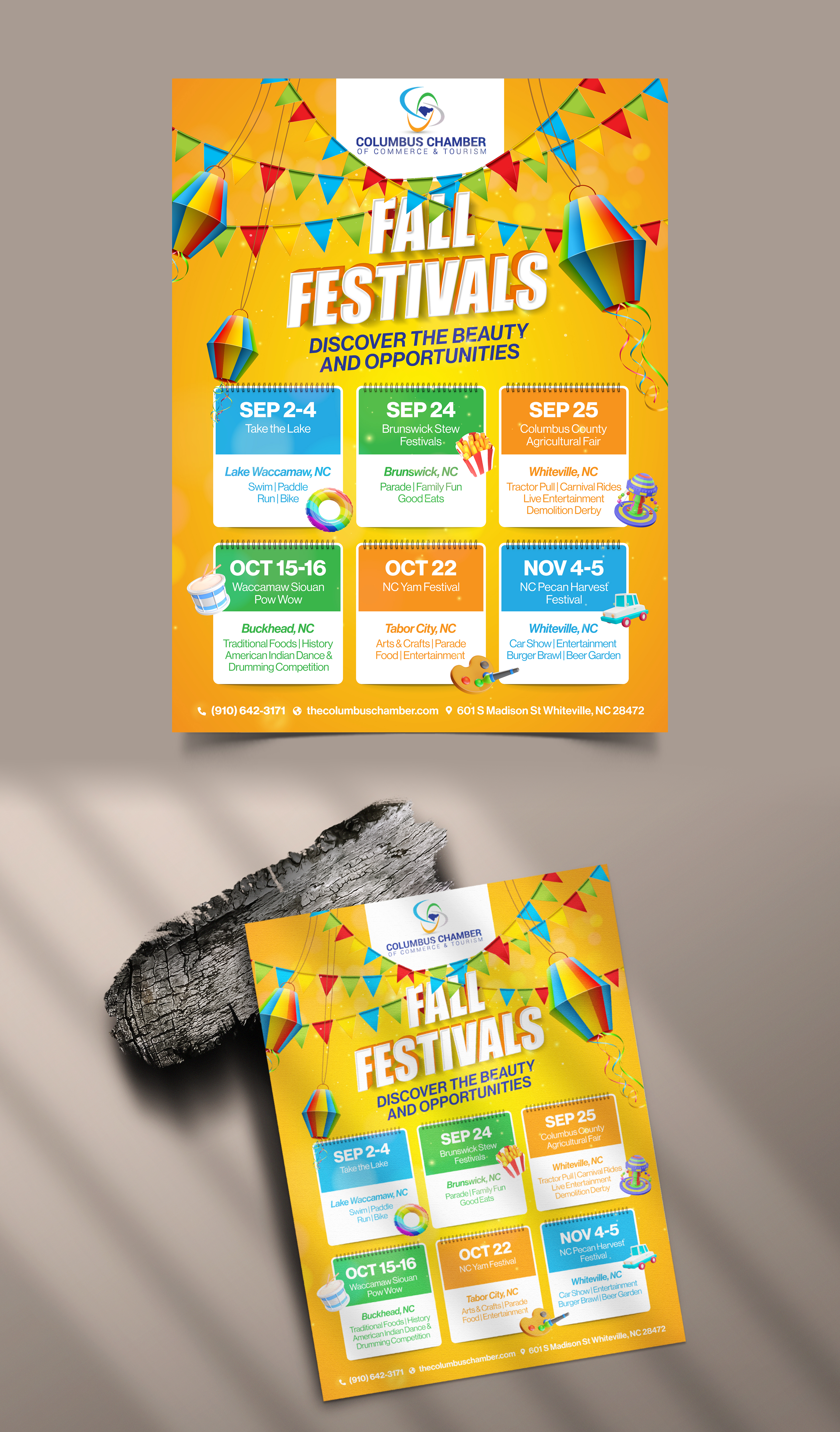 Advertisement Design by Graphic Guy for Columbus Chamber of Commerce and Tourism | Design #28669625